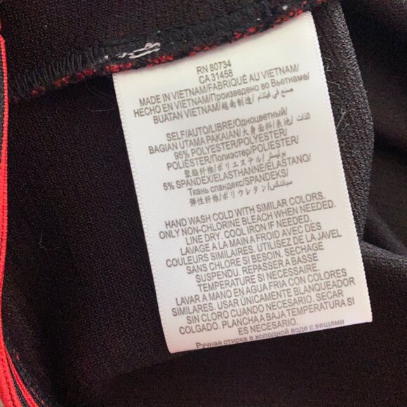 BCBGeneration Red Striped Cropped Shirt - Picture 8 of 12